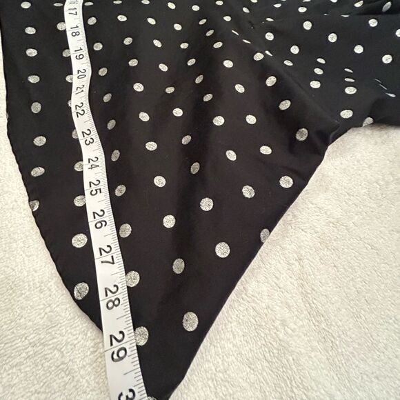 Torrid size 3 black white polka dots camisole zipper ruffled bottom - Picture 3 of 9